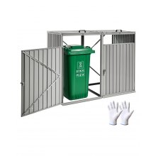 Trash Can Storage Garbage Can Storage Shed 2 x 52.79 Gal for Trash Cans