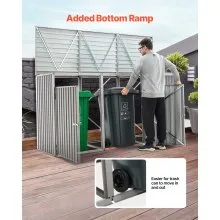 Trash Can Storage Garbage Can Storage Shed 3 x 52.79 Gal for Trash Cans