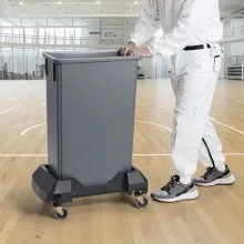 Slim Trash Can Dolly with Wheel Fit 16/23 Gal Container Bin 200lbs Heavy Duty