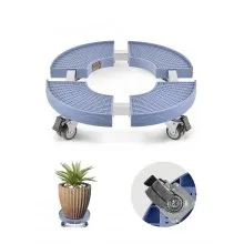 Round Trash Can Dolly 15-22.8 in Adjustable Plastic Bin Dolly 400lbs Heavy Duty