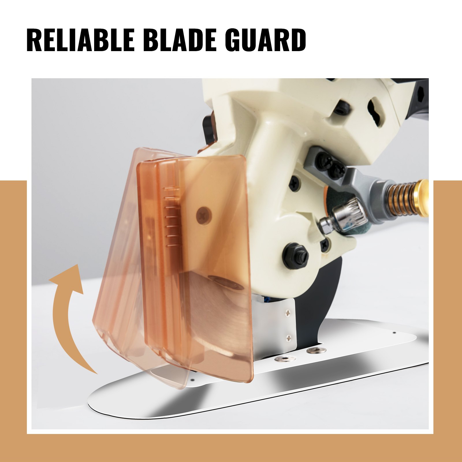 VEVOR Electric Cloth Cutter 4 Inch Rotary Blade Fabric Cutting Machine Octagonal Knife Electric Rotary Cutter 250W Cutter Scissors for Multi Layer Cloth Leather Wool Cutting