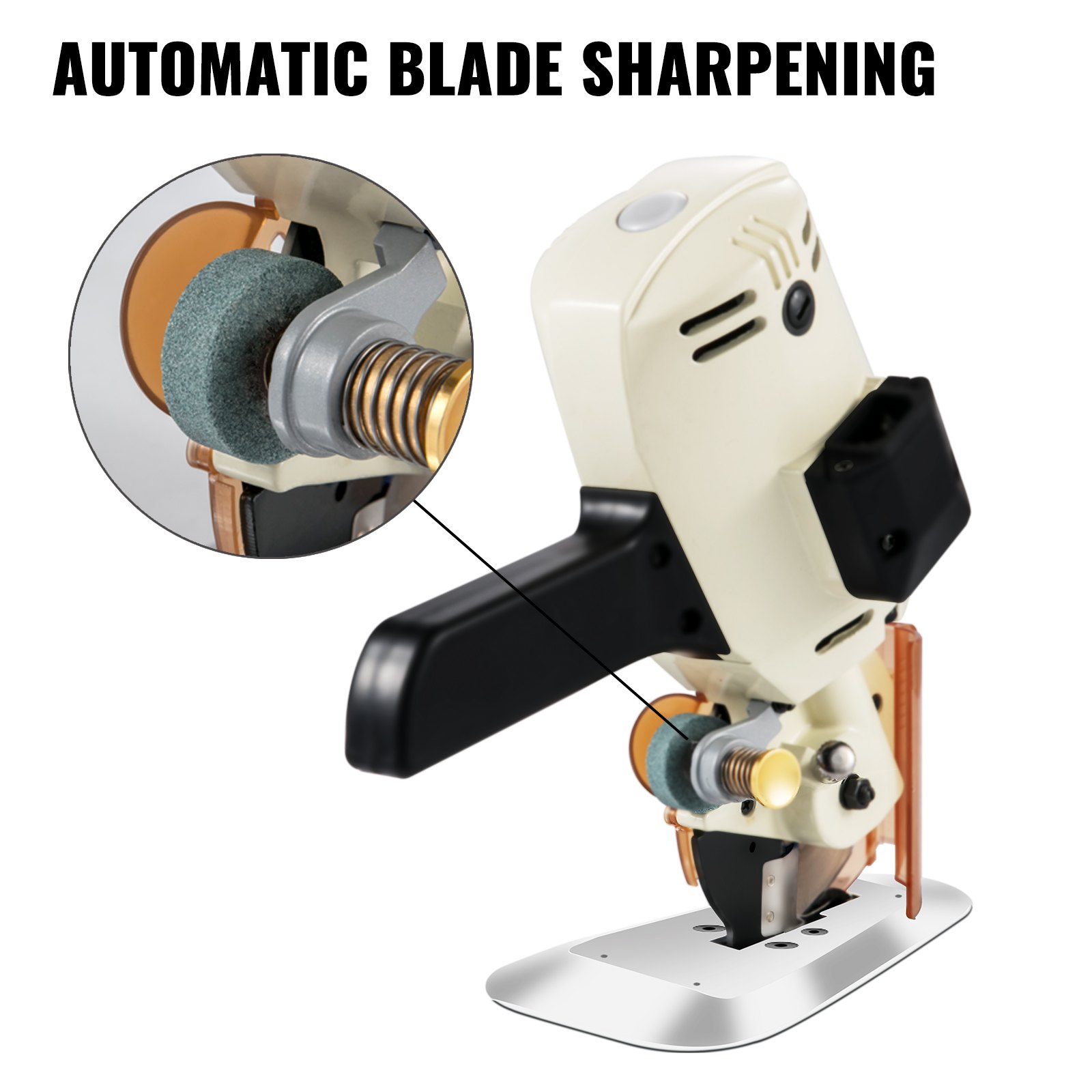 100mm Electric Cloth Cutter Fabric Cutting Machine Hand  Octa Round 8 Angular