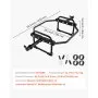 VEVOR Trap Bar Hex Bar, 50mm Hex Barbell, 240 kg Capacity Shrug Bars, Weightlifting and Strength Training Equipment, Home Gym for Squats, Deadlifts, Shoulder Presses, Black