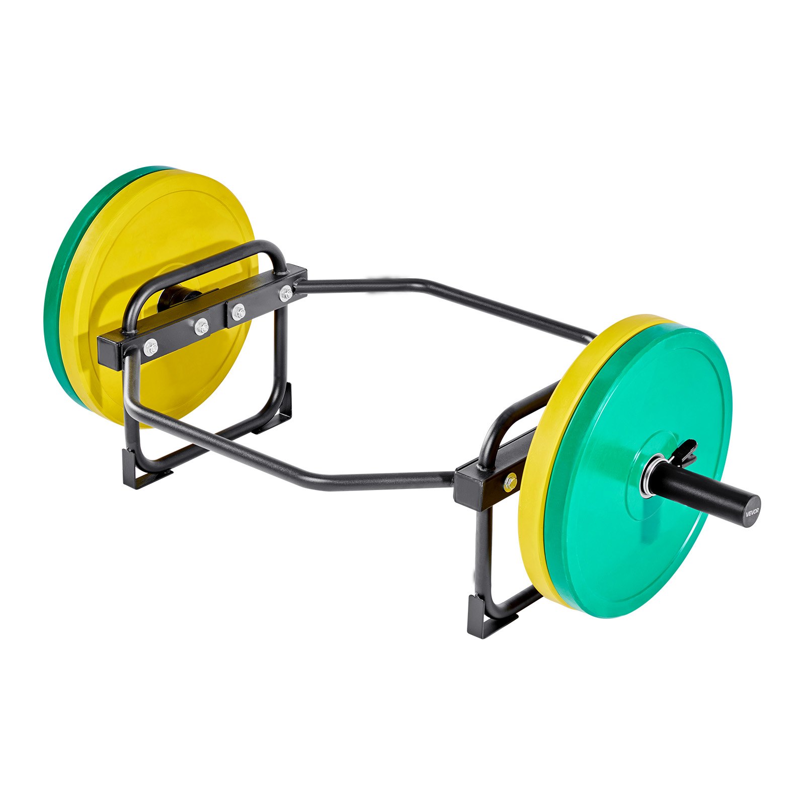 VEVOR Trap Bar Hex Bar, 50mm Hex Barbell, 240 kg Capacity Shrug Bars, Weightlifting and Strength Training Equipment, Home Gym for Squats, Deadlifts, Shoulder Presses, Black