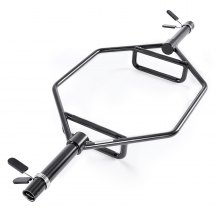 Trap Bar Hex Bar Barbell Weightlifting for Squat Shrug Deadlift 2in Knurled Grip