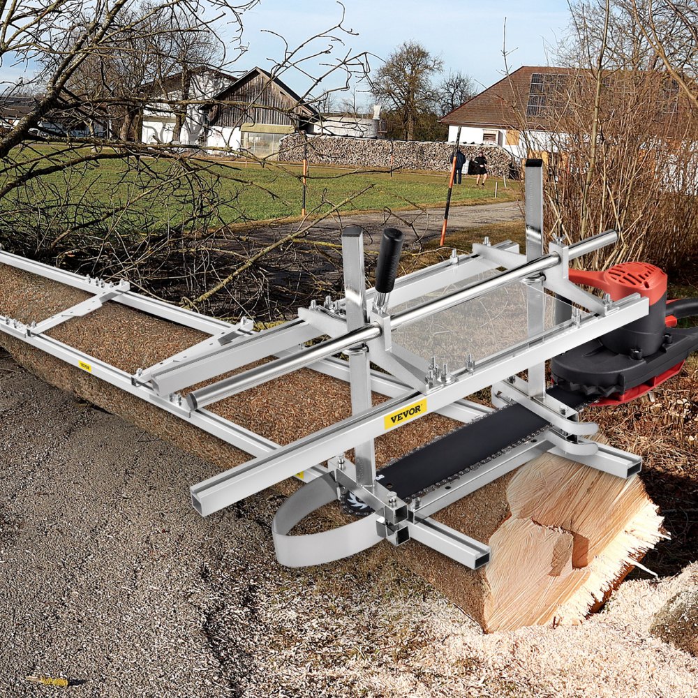 VEVOR Motosierra Molino Barra de fresado de tablones de 36"pulgadas 14" a 36" con juegos de escalera guía de riel
