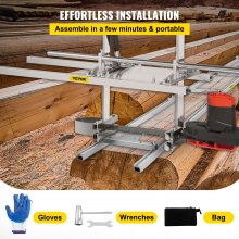 Chainsaw mill 36" Inch Planking Milling Bar 14" to 36" w/ Rail Guide Ladder Sets