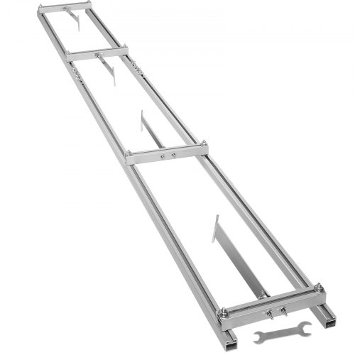 VEVOR Rail Mill Guide System, 6 ft Milling Guide, 2 Crossbar Kits Chainsaw Mill Rail Guide, Aluminum Saw Mill Rail System Work with Chainsaw Mills, with Chainsaw Sharpening Vise and Work Gloves.