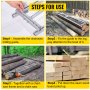 VEVOR Rail Mill Guide System, 6 ft Milling Guide, 2 Crossbar Kits Chainsaw Mill Rail Guide, Aluminum Saw Mill Rail System Work with Chainsaw Mills, with Chainsaw Sharpening Vise and Work Gloves.
