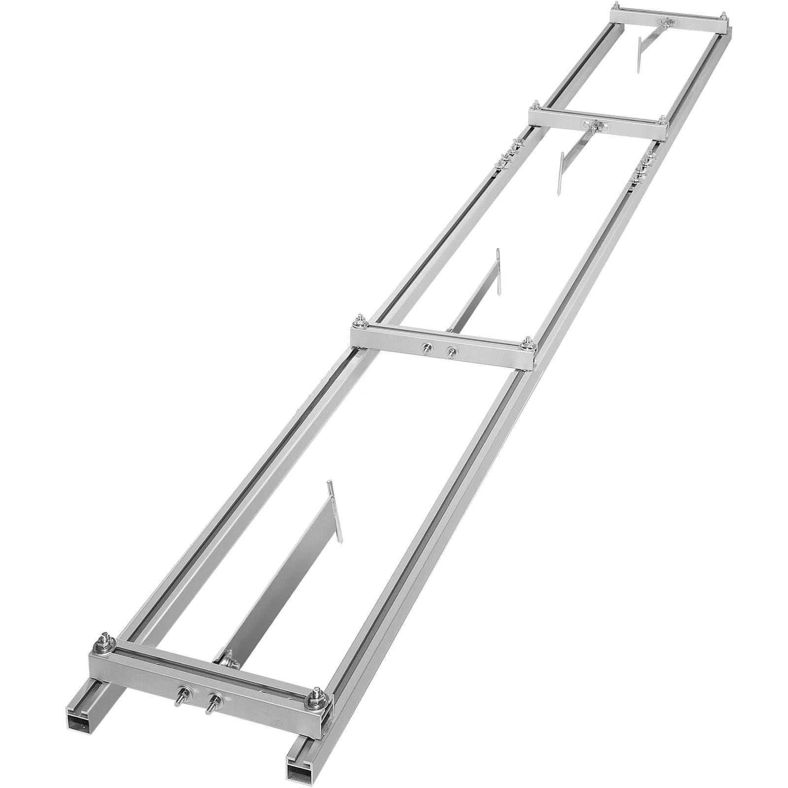 VEVOR Rail Mill Guide System, 6 ft Milling Guide, 2 Crossbar Kits Chainsaw Mill Rail Guide, Aluminum Saw Mill Rail System Work with Chainsaw Mills, with Chainsaw Sharpening Vise and Work Gloves.