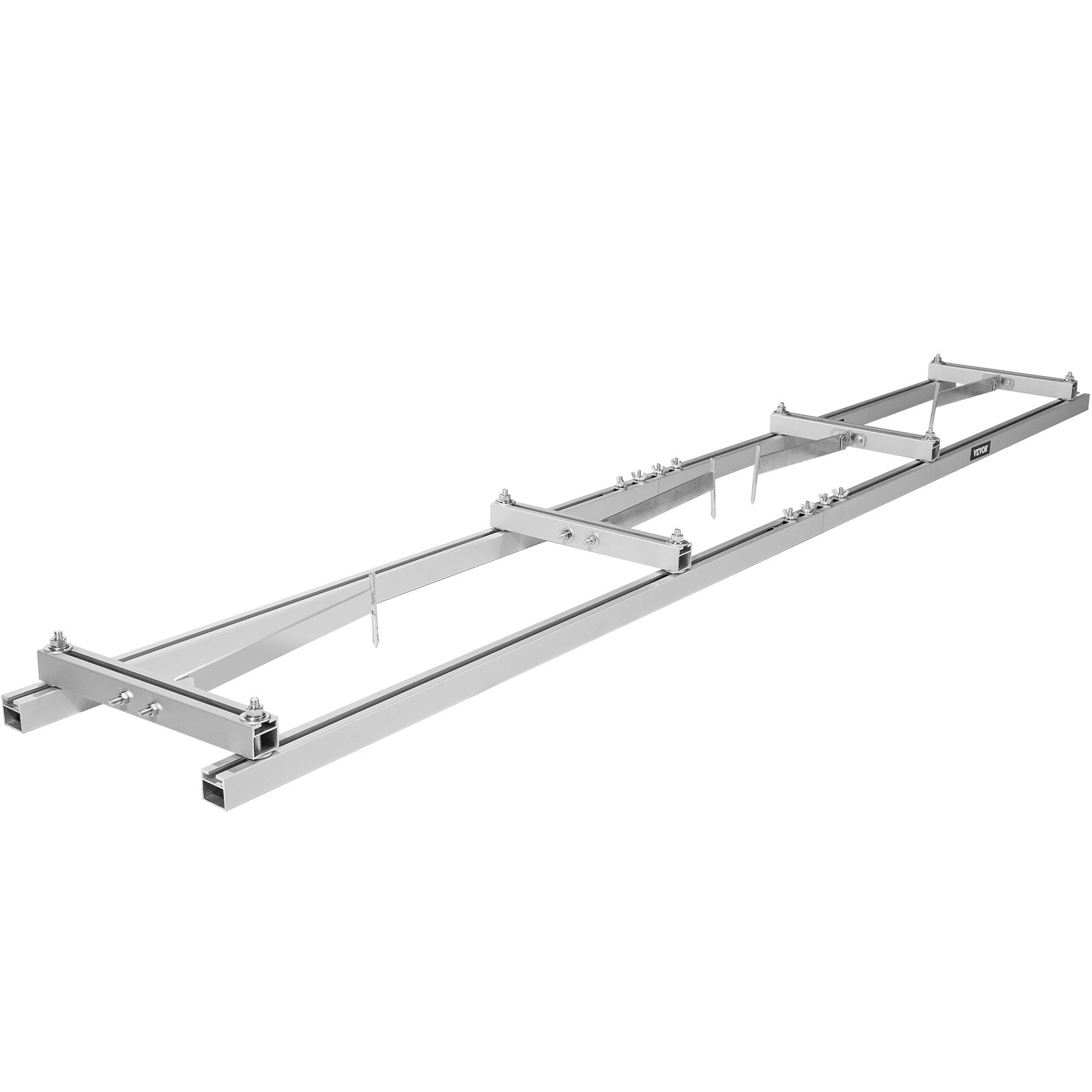 VEVOR Rail Mill Guide System, 6 ft Milling Guide, 2 Crossbar Kits Chainsaw Mill Rail Guide, Aluminum Saw Mill Rail System Work with Chainsaw Mills, with Chainsaw Sharpening Vise and Work Gloves.