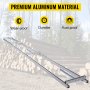 VEVOR Chainsaw Mill Rail Guide, 9 ft Milling Guide, 3 Crossbar Kits Rail Mill Guide System, Aluminum Saw Mill Rail System Work with Chainsaw Mills, with Chainsaw Sharpening Vise and Work Gloves.
