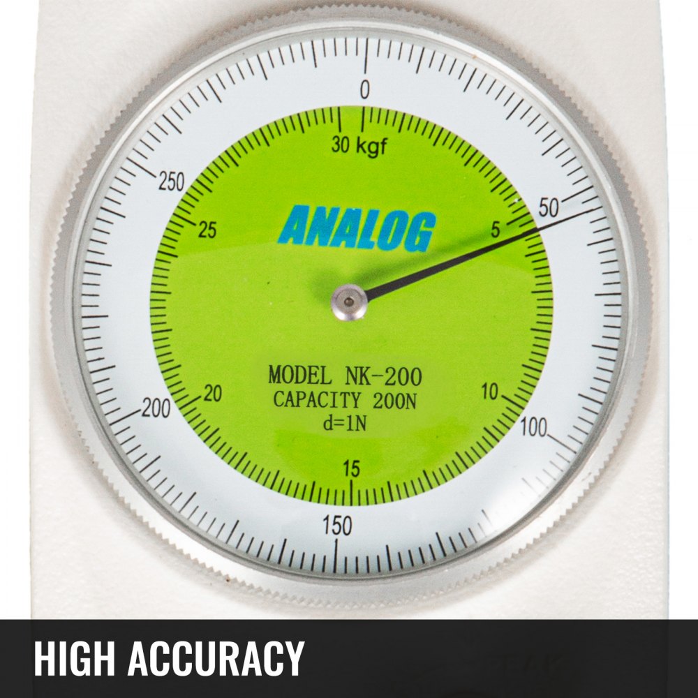 VEVOR Push Pull Force Gauge Push Pull Gauge 200N/20KG Dial Push Pull Force Meter