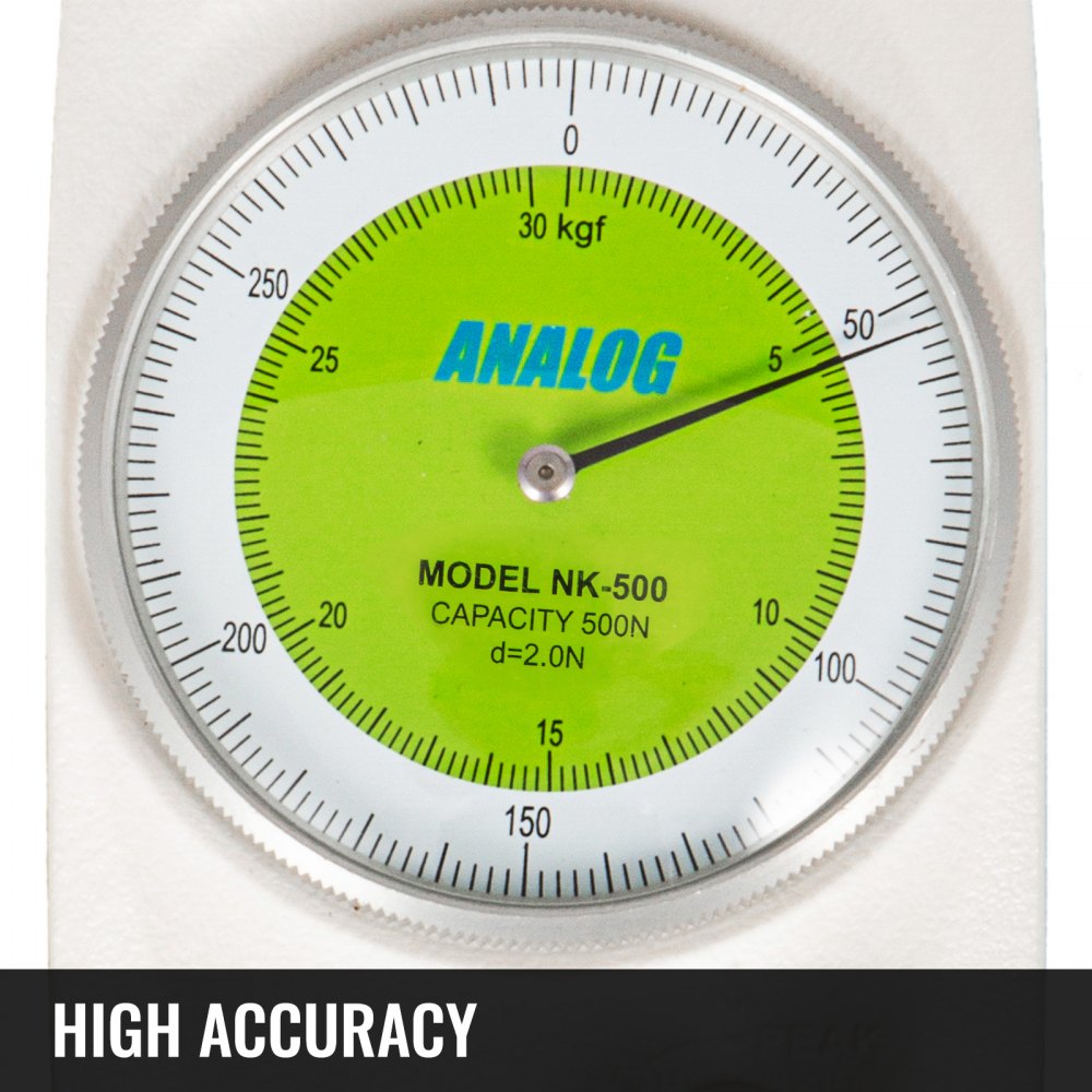 VEVOR Push Pull Force Gauge Push Pull Gauge 500N/50KG Dial Push Pull Force Meter