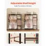 VEVOR Clothing Garment Rack, Heavy Duty Clothes Rack, 6 Adjustable Tiers Clothes Racks with Steel Frame, 363 kg Load Capacity Closet Wardrobe with 3 Hanging Rods for Bedroom, Clothing Store, Hallway