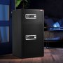VEVOR Double Doors 7.2 cu.ft Safe Box with Key Lock & Password, Safe Lock Box with Fireproof Bag, Key Rack, LED Light and 2 Height Adjustable and Removable Divider for Money, Documents, Jewelry and Valuables, Black