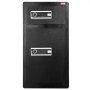 VEVOR Double Doors 7.2 cu.ft Safe Box with Key Lock & Password, Safe Lock Box with Fireproof Bag, Key Rack, LED Light and 2 Height Adjustable and Removable Divider for Money, Documents, Jewelry and Valuables, Black