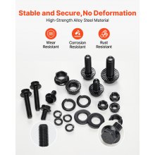 Kit surtido de 280 pernos y tuercas de acero de aleación métrico M6 M8 M10