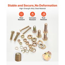 Kit surtido de 906 pernos y tuercas de acero de aleación métrico M4 M5 M6 M8