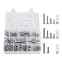 VEVOR 246 Pcs Bolts and Nuts Assortment Kit, Imperial Screws and Flat Washers, Stainless Steel 1/4-20,5/16-18,3/8-16, Spring Lock Washers for Furniture / Equipment /Vehicle Assembly with Case