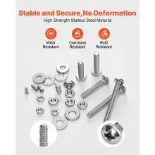 1110 Pcs Bolts Nuts Assortment Kit Imperial Stainless Steel for Furniture