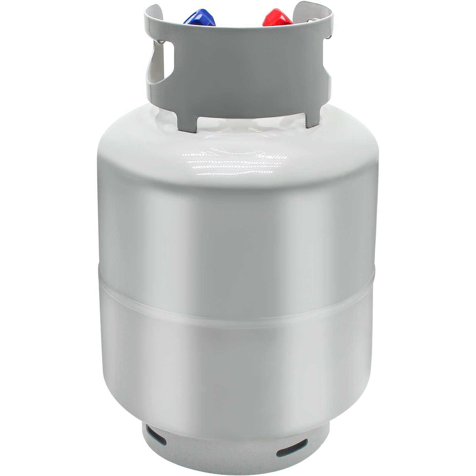 VEVOR Refrigerant Recovery Tank, 50 LBS Capacity, 400 psi Portable Cylinder Tank with Y-Valve for Liquid/Vapor, High-Sealing Recovery Can for R22/R134A/R410A, Gray