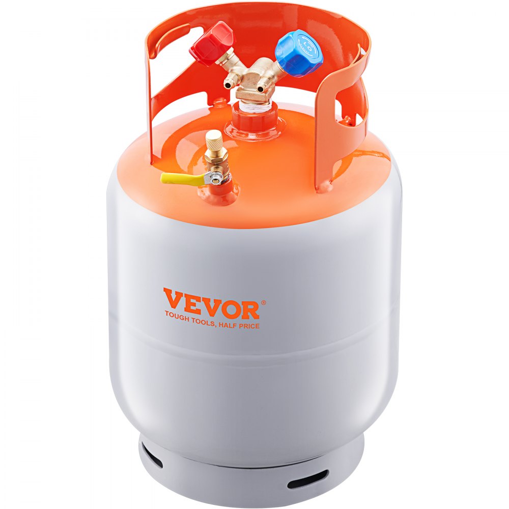 VEVOR Refrigerant Recovery Reclaim 30lb Cylinder Tank 400 PSI Liquid Rated Y Valve