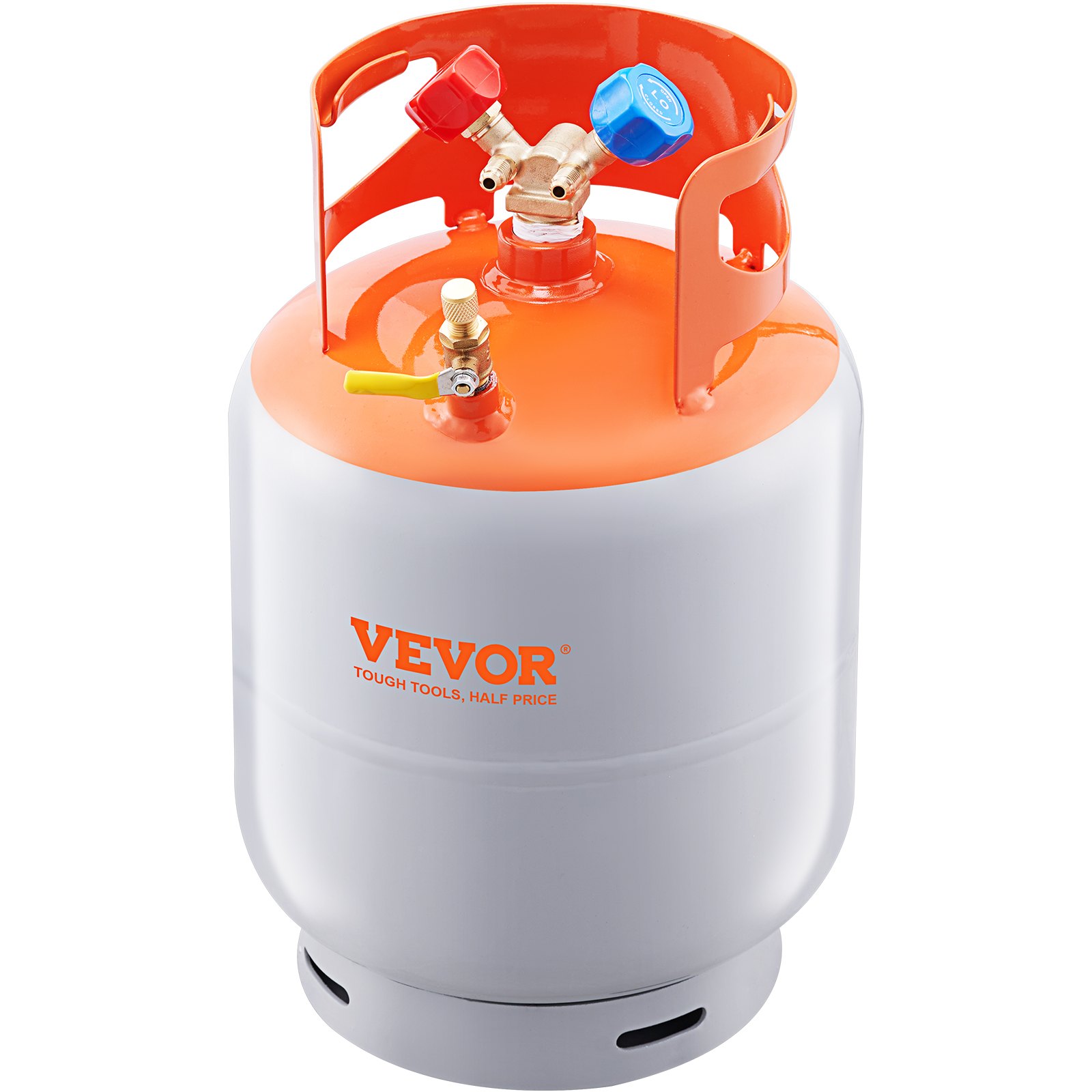 VEVOR Refrigerant Recovery Reclaim 30lb Cylinder Tank 400 PSI Liquid Rated Y Valve