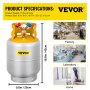 Refrigerant Recovery Reclaim 30lb Cylinder Tank 400 PSI R410A Rated