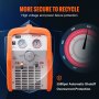VEVOR 1 HP Refrigerant Recovery Machine - Dual Cylinder Portable AC Recovery Machine with High Pressure Protection 220-240V 50Hz Recovery Machine HVAC for Vapor Liquid Refrigerant, Car Air Conditionin