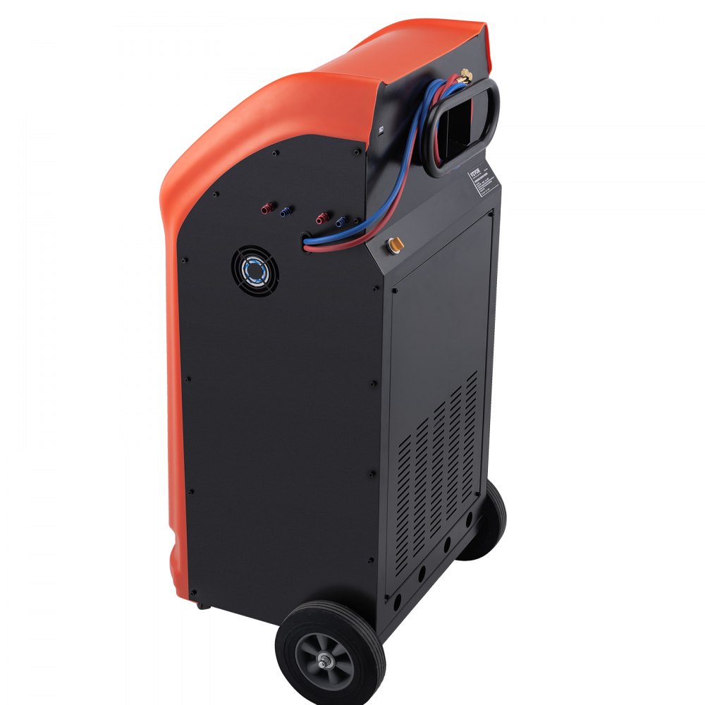 VEVOR Fully Automatic Refrigerant Recovery Machine for R134A+R1234YF - AC Recovery Machine Kit Built in Electronic Scale/Compressor/Recovery Tank, Recovery Machine HVAC Dual Cylinder