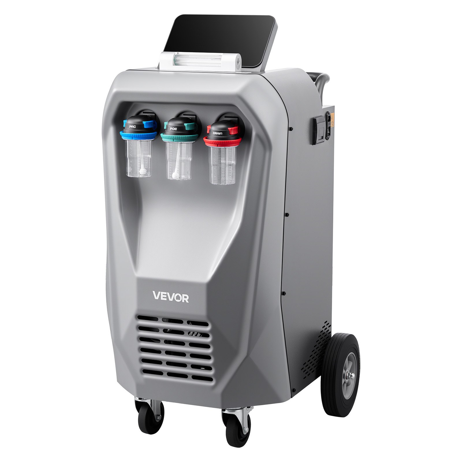 VEVOR Fully Automatic Refrigerant Recovery Machine for R134a, ≥98.5% Accuracy, 10.1-Inch Touch Screen, AC Recovery, Vacuum, Recharging and Flushing for Standard & High Voltage Automotive A/C Systems