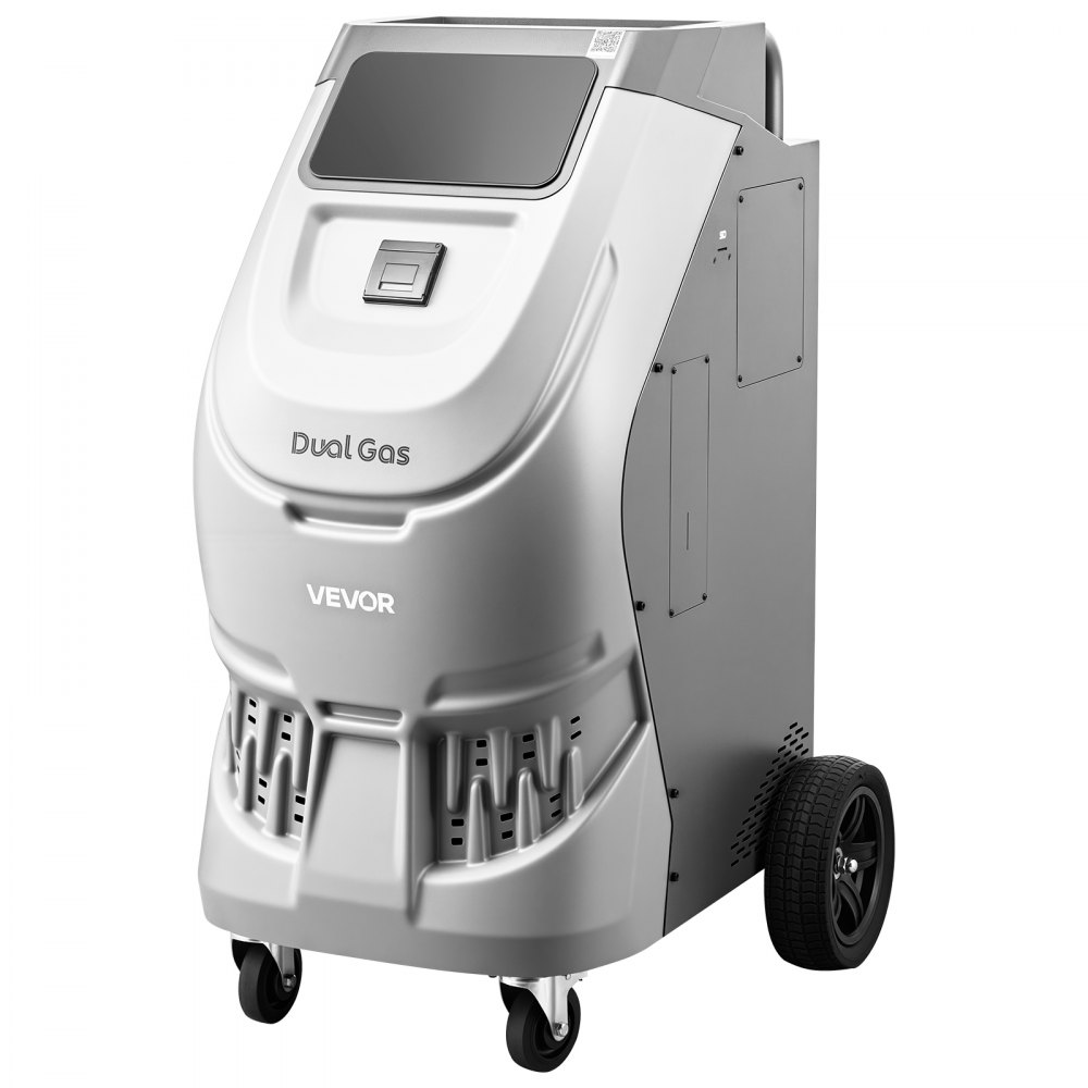 VEVOR Fully Automatic Refrigerant Recovery Machine for R134a & 1234fy, ≥98.5% Accuracy, 10-Inch Touch Screen, AC Recovery, Vacuum, and Recharging for Standard and High Voltage Automotive A/C Systems