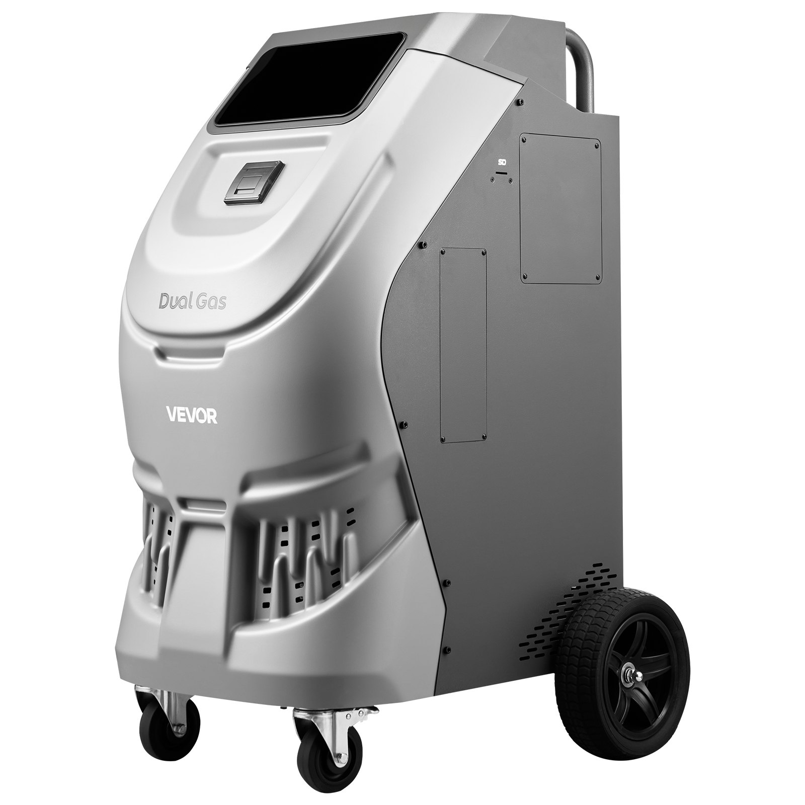 VEVOR Fully Automatic Refrigerant Recovery Machine for R134a & 1234fy, ≥98.5% Accuracy, 10-Inch Touch Screen, AC Recovery, Vacuum, and Recharging for Standard and High Voltage Automotive A/C Systems