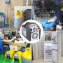 VEVOR Machine de récupération de réfrigérant portable 1/2 HP 115 V AC Machine de recyclage de réfrigérant automobile CVC 558 psi Unité de récupération de réfrigérant Outil de réparation de climatisation (Gris)