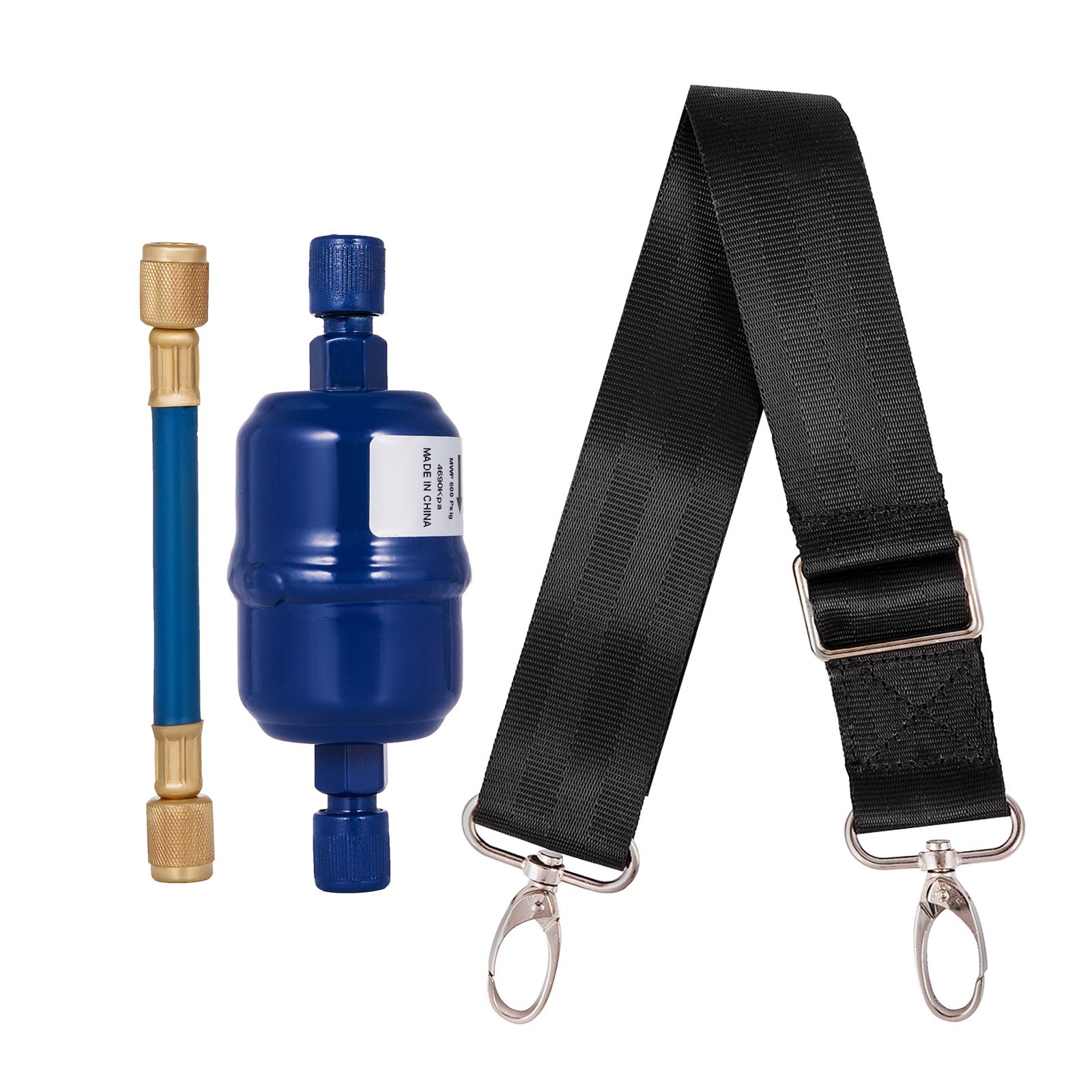 VEVOR Refrigerant Recovery Machine 1/2HP AC Refrigerant Recycling Machine HVAC 558psi Refrigerant Recovery Unit Air Conditioning Repair Tool (Grey)