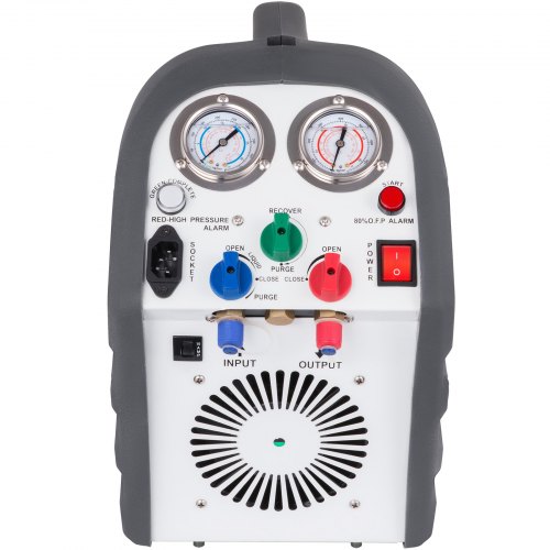 VEVOR Refrigerant Recovery Machine HVAC Recovery Machine 220-240VAC Refrigerant RG6 50HZ Refrigerant Recovery Air Conditioning Repair Tool