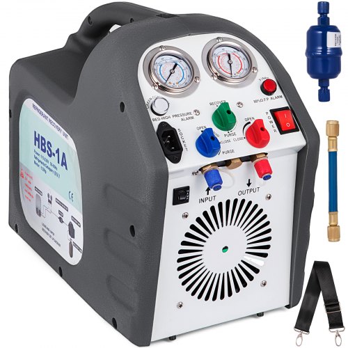 VEVOR Refrigerant Recovery Machine HVAC Recovery Machine 220-240VAC Refrigerant RG6 50HZ Refrigerant Recovery Air Conditioning Repair Tool