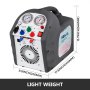 VEVOR Refrigerant Recovery Machine HVAC Recovery Machine 220-240VAC Refrigerant RG6 50HZ Refrigerant Recovery Air Conditioning Repair Tool