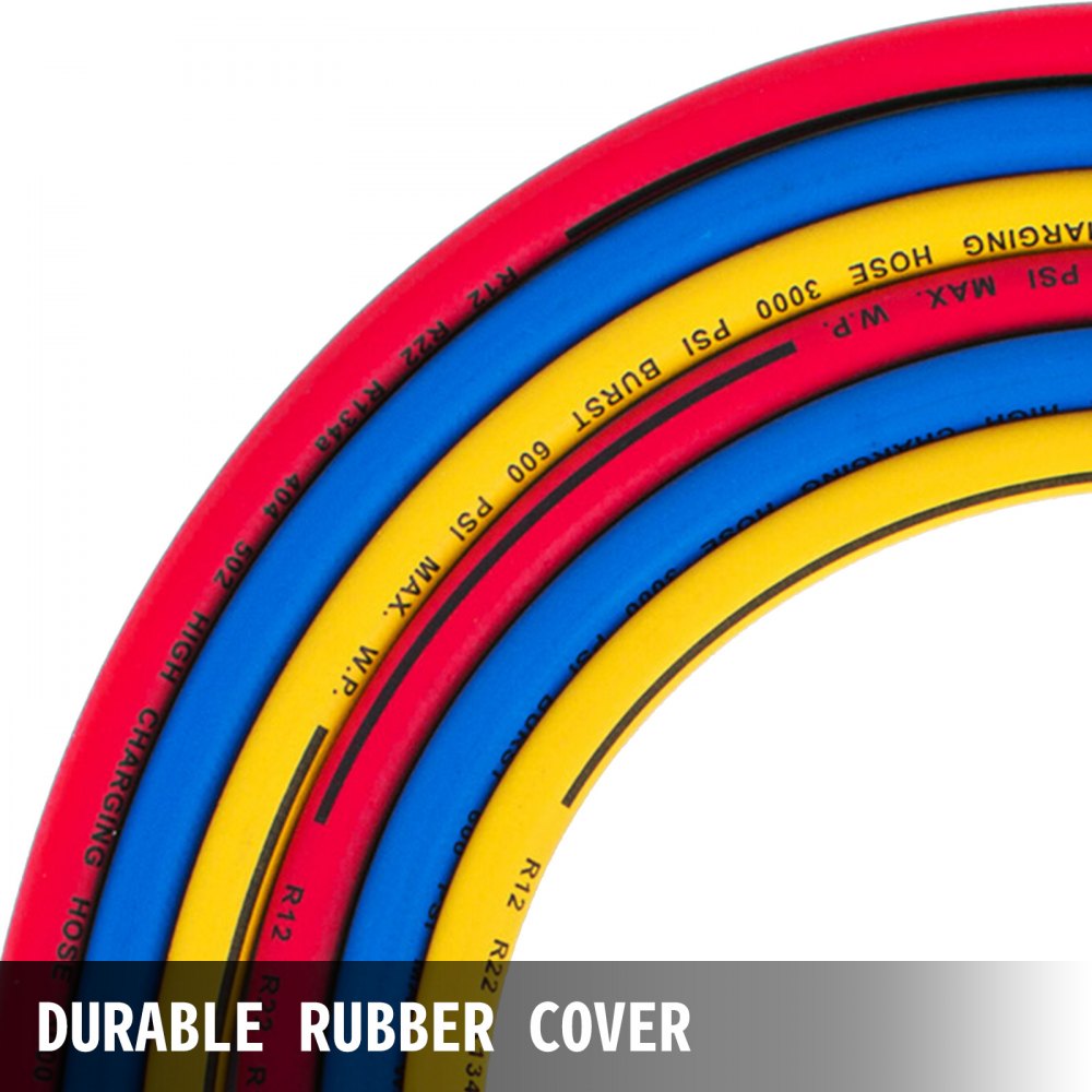 Manifold Hose Set 36in Red Yellow Blue 29983 Compact Ball Valve