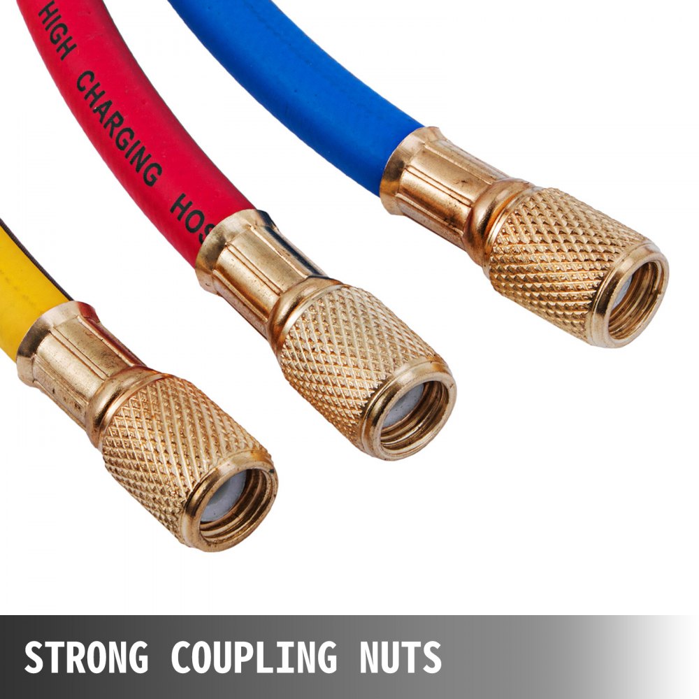Manifold Hose Set 36in Red Yellow Blue 29983 Compact Ball Valve