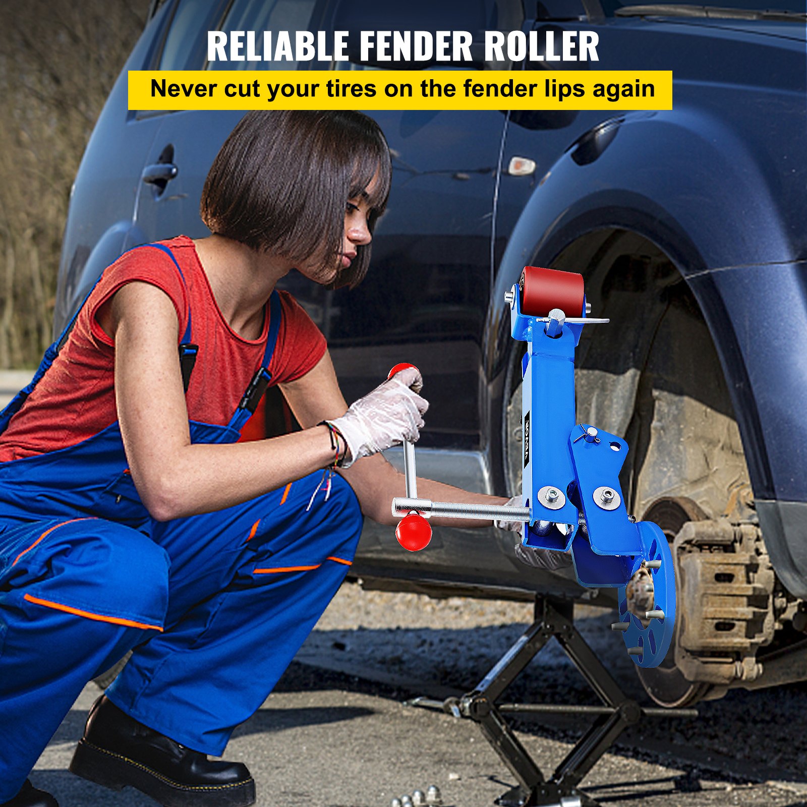 VEVOR Fender Roller Heavy Duty Roll Fender Reforming Extending Tool Wheel Arch Roller Flaring Former for Automobile Maintenance (Fender Roller)