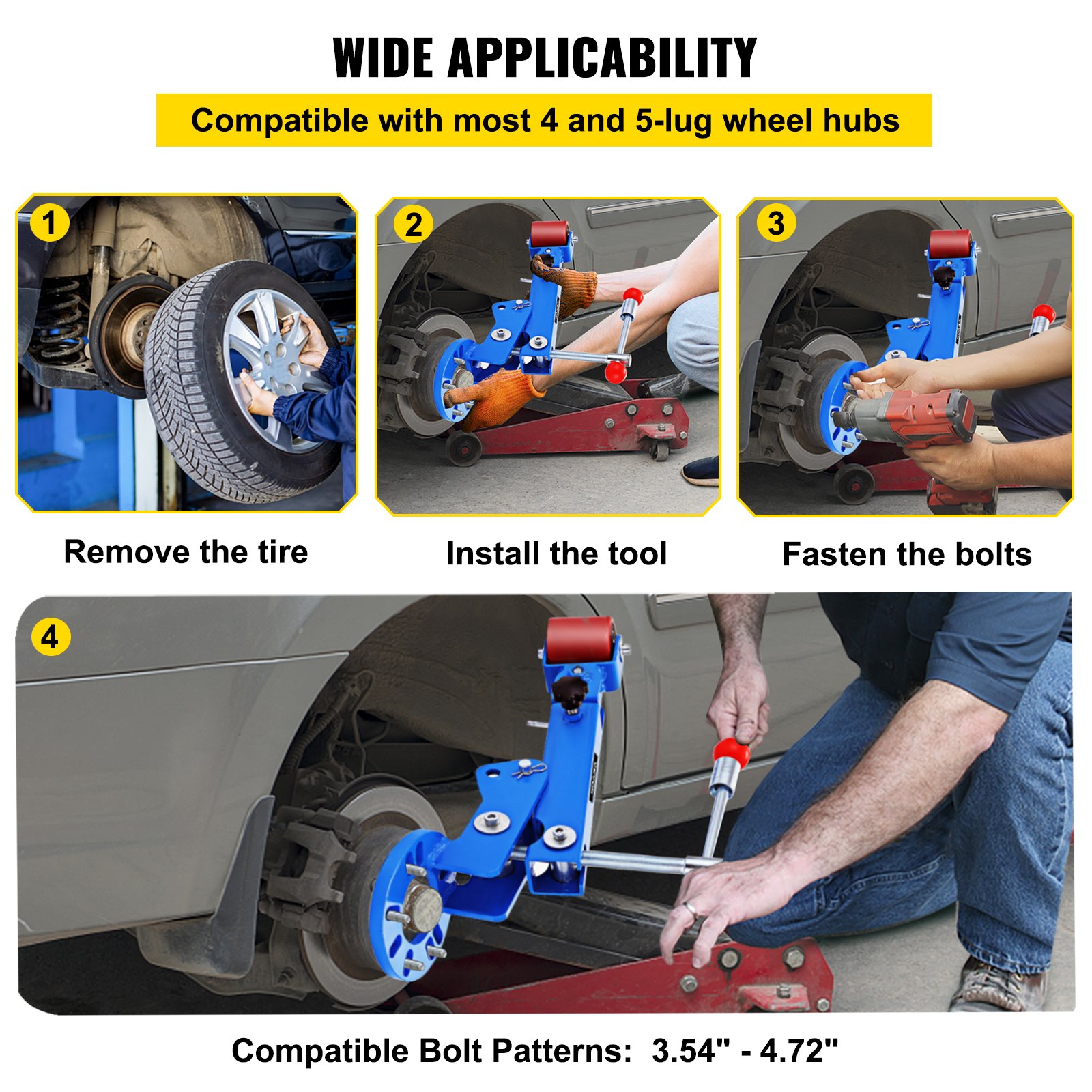 VEVOR Fender Roller Heavy Duty Roll Fender Reforming Extending Tool Wheel Arch Roller Flaring Former for Automobile Maintenance (Fender Roller)