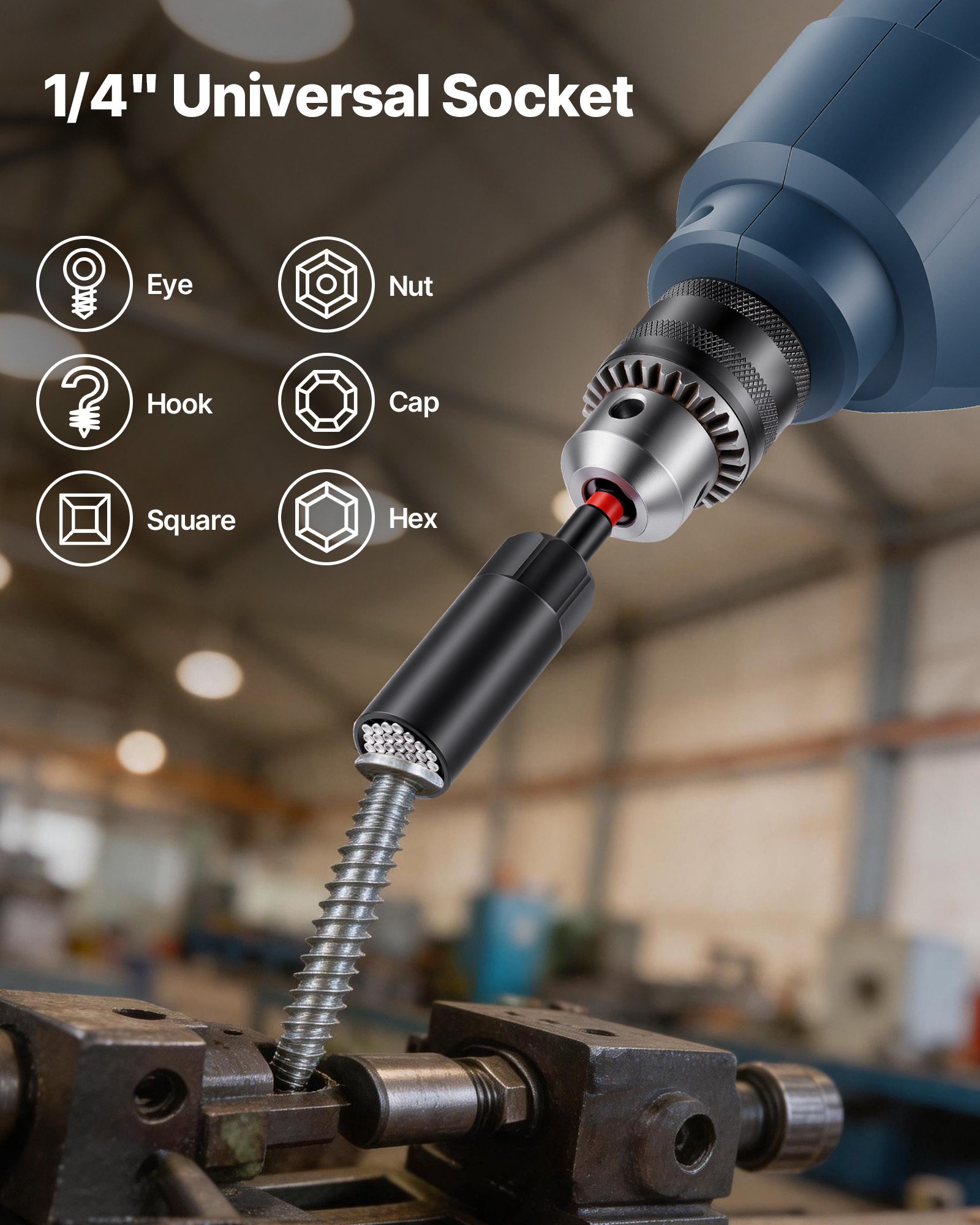 VEVOR Nut Driver Set, 80-Piece, SAE and Metric Sizes, Magnetic Nut Drivers, with Setter, Extension Bars, Universal Socket, and Carrying Case, for Automotive Repairs, Home Improvements, and DIY Tasks