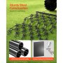 Drag Harrow 7 x 3.7 ft Chain Harrow ATV Lawn Rake for Landscape Leveling