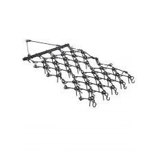 Drag Harrow 7 x 3.7 ft Chain Harrow ATV Lawn Rake for Landscape Leveling