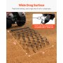 Drag Harrow 4 x 5.6 ft Chain Harrow ATV Lawn Rake for Landscape Leveling
