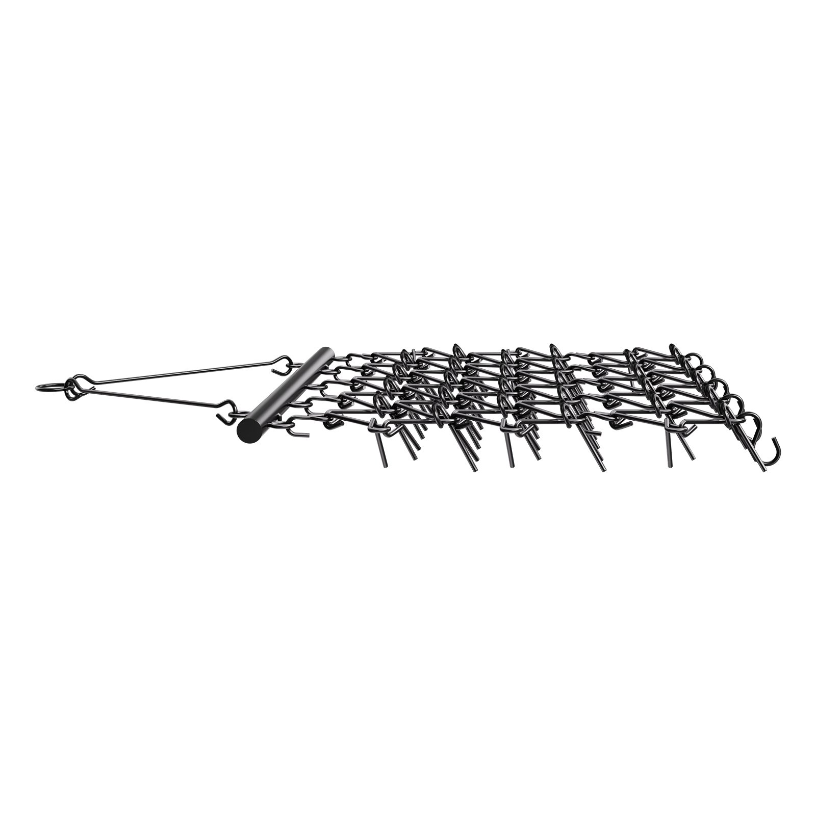 VEVOR Drag Harrow, 4 ft x 5.6 ft Durable Chain Harrow with 80 Sharp Teeth, Suitable for ATV UTV Tractor, Ideal for Soil Preparation, Seeding, Smoothing Landscapes, and Yard Gravel Driveway Maintenance