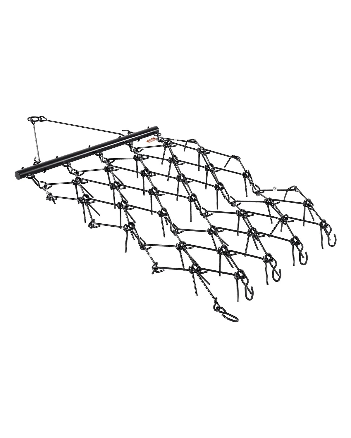 VEVOR Drag Harrow, 4 ft x 5.6 ft Durable Chain Harrow with 80 Sharp Teeth, Suitable for ATV UTV Tractor, Ideal for Soil Preparation, Seeding, Smoothing Landscapes, and Yard Gravel Driveway Maintenance