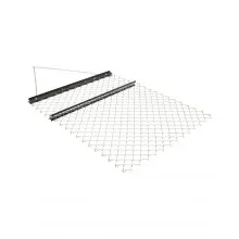 VEVOR Drag Harrow, 4 x 5 ft Chain Harrow - Made from Q235 Steel, UTV Tractor Attachments for Landscape Leveling or Sod Prepping, Durable Harrow Rake for Gravel Driveway, Farm Field Garden Black